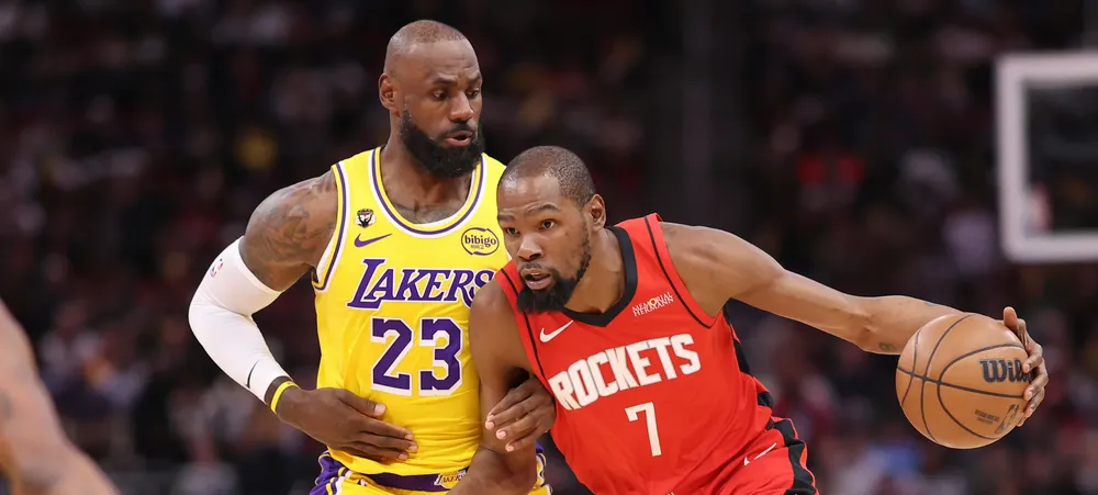 Lakers e Rockets abrem série de playoffs neste sábado com estrela como dúvida