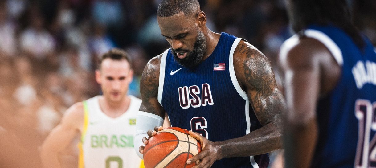 LeBron machucado e despedida de Huertas: O jogo entre Brasil e EUA nas Olimpíadas de Paris