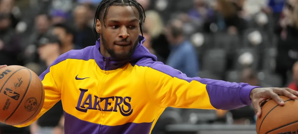 A estreia de Bronny James na G-League da NBA