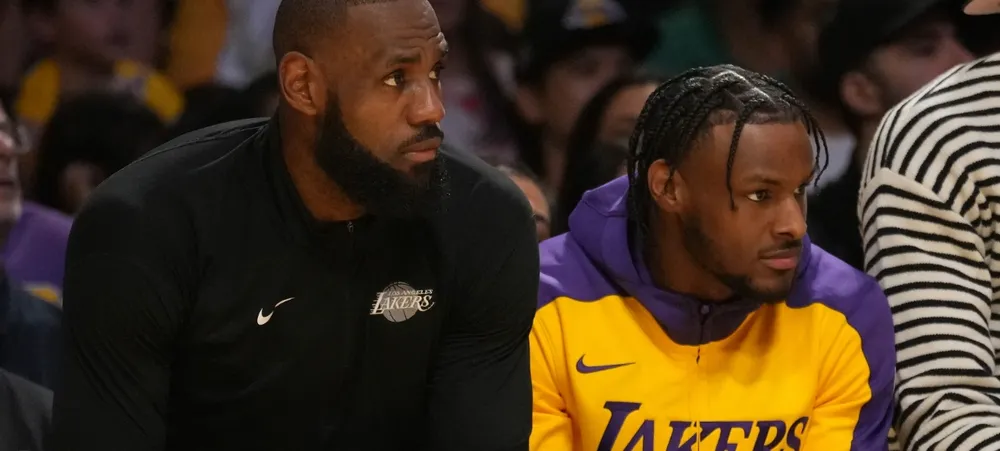 O conselho de LeBron James a Bronny minutos antes de fazerem história na NBA