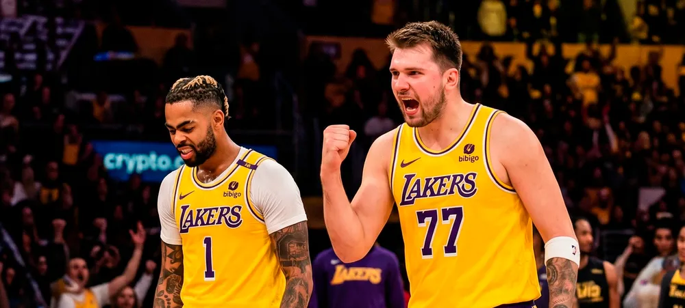 Em noite de 60 pontos, Doncic bate recorde de D’Angelo Russell no Lakers