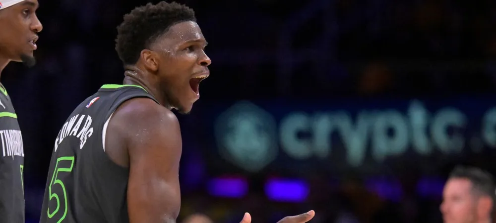 Playoffs NBA: Anthony Edwards recebe multa pesada por xingar torcida do Lakers