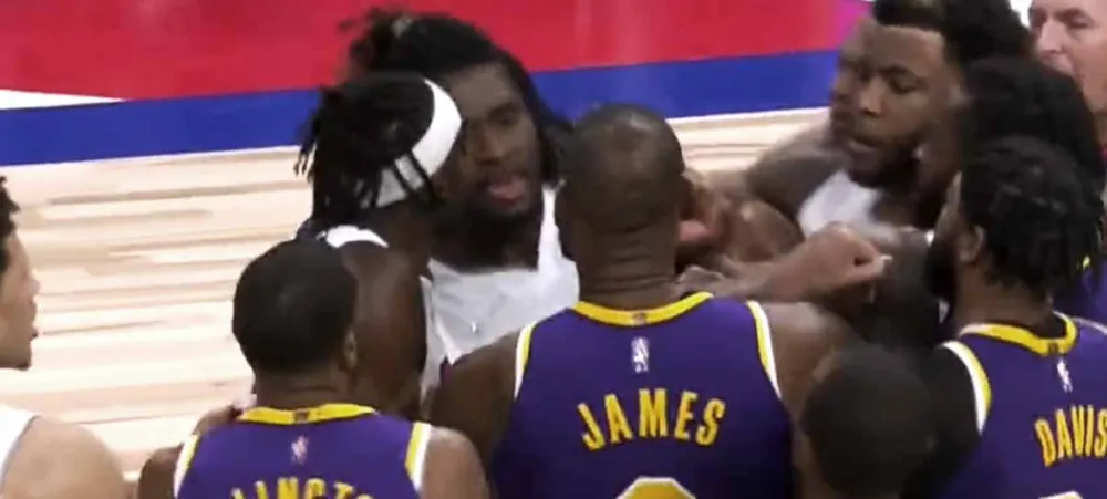 NBA: Briga feia durante Lakers e Pistons faz LeBron James ser expulso
