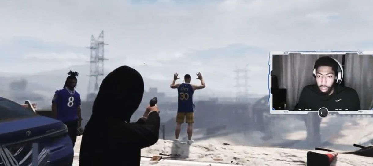 NBA: Anthony Davis executando Stephen Curry no GTA é algo que você precisa ver hoje