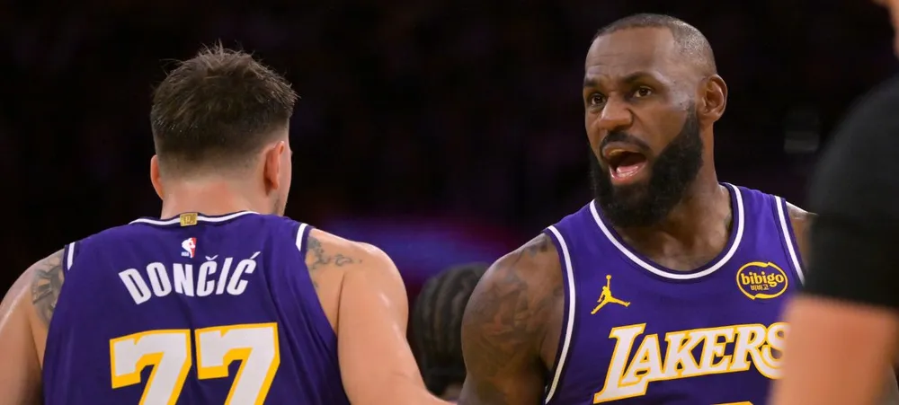 Por que LeBron James não defendeu Luka Doncic em barraco na Copa da NBA?